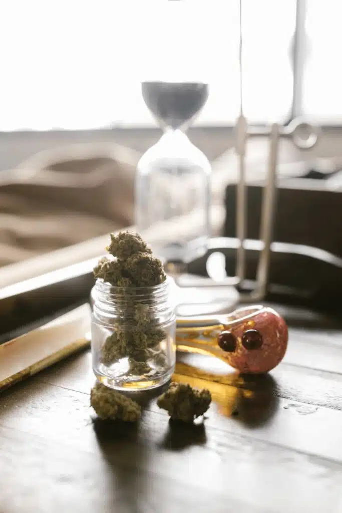 Decarboxylation happens when heat is applied to raw flower.